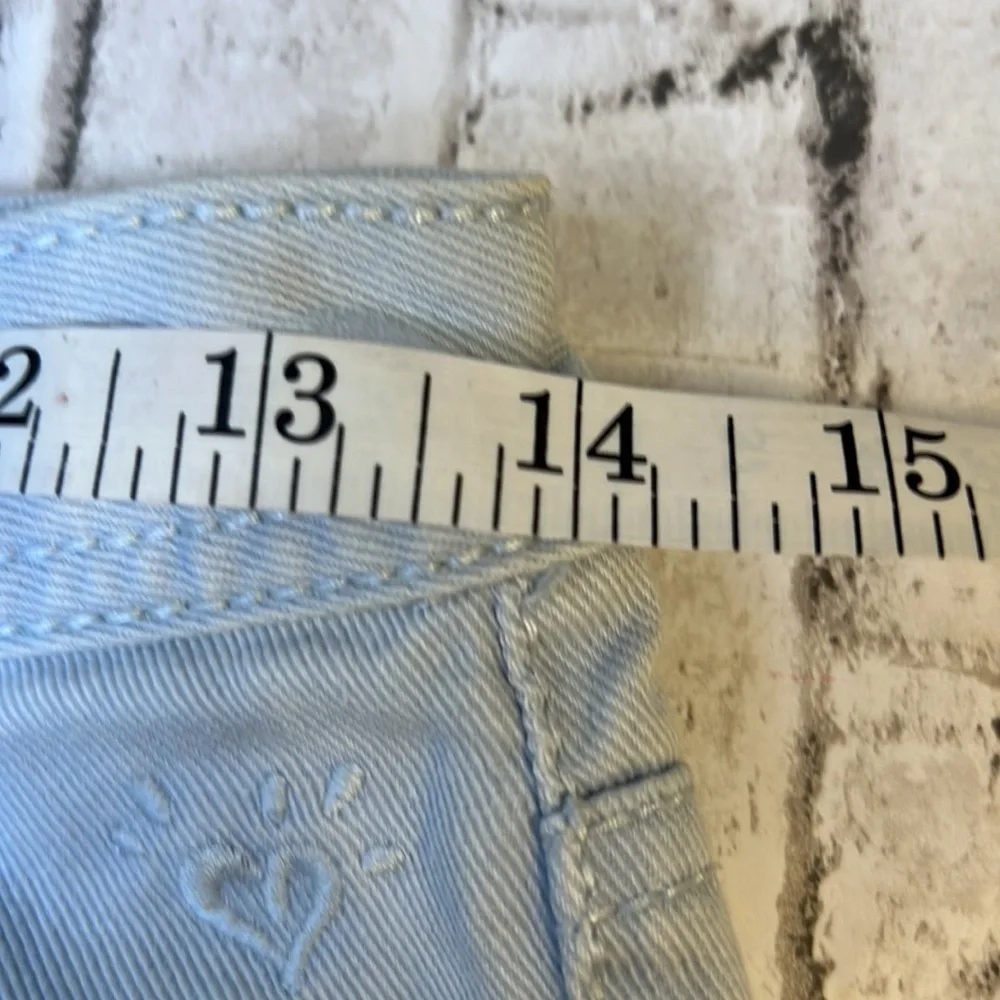 Justice Premium Light Wash Denim Shorts 14 R